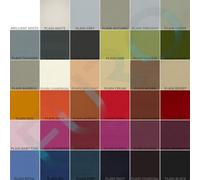 EUROBLINDS - PLAIN Vertical Blind Replacement Slats - Blackout, Dim-Out & PVC Wipeable Materials - OVER 30 Colour Options - Made to Measure 89mm (3.5") Wide Louvres - With HANGERS, WEIGHTS AND CHAINS