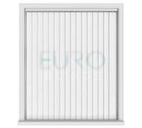 EUROBLINDS - PVC BLACKOUT Vertical Blind Replacement Slats GRAVITY WHITE 89mm (3.5") Wide WIPEABLE LOUVRES - ANY LENGTH UPTO 100cm (39")