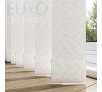 EUROBLINDS - PVC BLACKOUT Vertical Blind Replacement Slats GRAVITY WHITE 89mm (3.5") Wide WIPEABLE LOUVRES - ANY LENGTH UPTO 250cm (98")