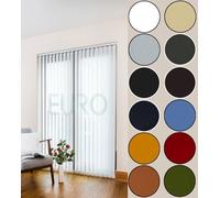 EUROBLINDS - Vertical Blinds For Windows Complete Set - MADE TO MEASURE - 89mm (3.5 inch) - Headrail & Fabric - (Upto 250cm (98 inch)