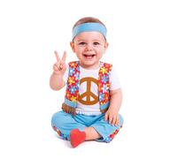 EUROCARNAVALES, SA Hippie Flowers costume for babies