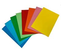 Eurocart 3 Flaps Folders 30 Pieces in 8 Colours, Bright Cardboard, 200 g A4 Document Folder with Writable Area Files Cardboard for Office, Document Archive Folders Folders