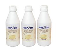 Eurocas Vanilla Gel Flavour 3X1L Thermostable Baking Concentrate - Best Before Use 10/2025