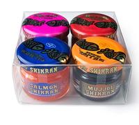 Eurocaviar - Shikran - Pack Mix: 4x25g Mullet Roe Black Caviar Pearls + Mullet Roe Red Caviar Pearls + Smoked Salmon Caviar Pearls + Anchovies Caviar Pearls Kosher / Halal / BRC / IFS Certified