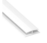 Eurocel Soffit Joint H Trim - White Pvc Plastic Jointing Trim For 9mm Board (L) 2M