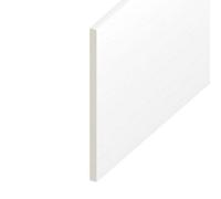 Eurocel Upvc Flat Plastic Soffit Board White,(L) 2M (W) 125mm