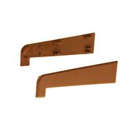 Eurocell 150mm uPVC Window Sill End Caps (Pair) - Golden Oak