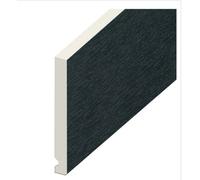 Eurocell Double Ended Flat Fascia Board - 5mtr x 400mm - Anthracite Grey