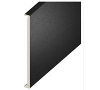 Eurocell Double Woodgrain Edged Fascia Board 5mtr x 350mm - Black Ash