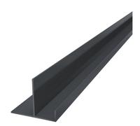 Eurocell Horizontal Coastline Cladding Aluminium End Closer - 5mtr - Anthracite Grey