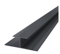 Eurocell Horizontal Coastline Cladding Butt Joint - 5mtr - Anthracite Grey