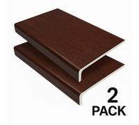 Eurocell Rosewood Upvc Window Sill Board 9mm X 2M 200mm Depth - 2 Pack Capping Trim
