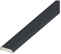 Eurocell Smooth D-Moulding Finishing Trim - 5mtr x 25mm - Anthracite Grey