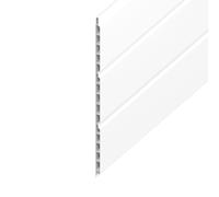 Eurocell UPVC Hollow T&G Soffit - 300mm x 9mm x 5mtr - 64 Standard White