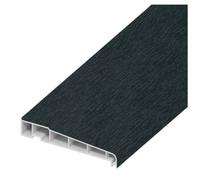 Eurocell UPVC Smooth Window Cill Left Face - 6mtr x 125mm - Anthracite Grey