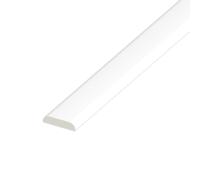Eurocell UPVC Window Trim D Mould - 25mm x 5mtr - 64 Standard White