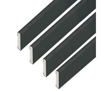 Eurocell Windows4You Anthracite Grey Upvc Architrave Trim - Pencil Round Flat - (L) 2M X (W) 45mm (Pack Of 4)