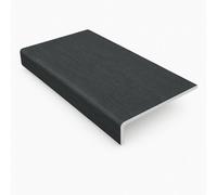 Eurocell Windows4You Anthracite Grey Woodgrain Upvc Capping Board With End Caps - Fascia & Roofline Cover - (L) 1.25M X (W) 250mm