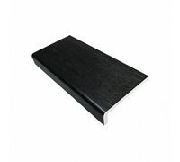 Eurocell Windows4You Black Ash Woodgrain Upvc Capping Board With End Caps - Fascia & Roofline Cover - (L) 1.5M X (W) 150mm