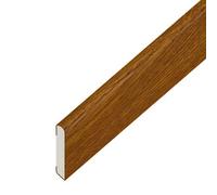 Eurocell Windows4You Golden Oak Woodgrain Upvc Architrave Trim - Pencil Round Flat - (L) 5M X (W) 45mm