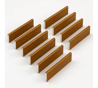 Eurocell Windows4You Golden Oak Woodgrain Upvc Architrave Trim - Pencil Round Flat - (L) 5M X (W) 95mm (Pack Of 10)