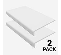Eurocell Windows4You White Upvc Capping Board With End Caps (L)1.25M X (W)200mm X 9mm Window Sill Cover, Pack Of 2