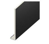 Eurocell Woodgrain Capping Board 5mtr x 200mm - Black Ash