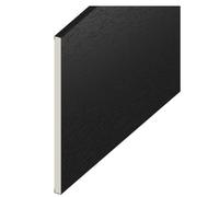 Eurocell Woodgrain Utility Board 5mtr x 200mm - Black Ash