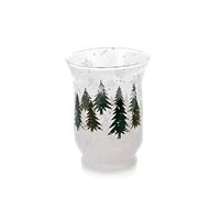 EUROCINSA Ref. 29040 Set of 6 Glass Vases with Christmas Motifs 11 x 15 cm 1set, White, One Size