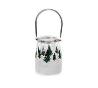 EUROCINSA Ref. 29043 Set of 6 Glass Bunks with Christmas Motifs 12 Diameter x 16 cm 1set, White, One Size