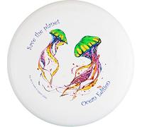 Eurodisc, 175 g Ultimate Frisbee, Disc Competition Throwing Disc, Organic Plastic, Stable Trajectory, Over 100 Metres, with Motif, Save The Planet Jellyfish, Ocean Edition