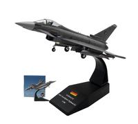 Eurofighter Typhoon EF2000 German Air Force 1/100 Scale Die-Cast Metal Model Aircraft Pre-Assembled Display Ready Fighter Jet for Collectors, Home Decor Aviation Gifts