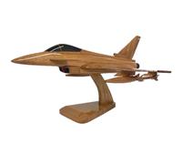 Eurofighter Typhoon EF2000 RAF German Air Force Italian Spanish Air Force Multirole Fighter Military Aircraft Wooden Executive Desktop Model
