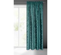 Eurofirany Adria Velvet Curtain with Ruffle Tape, Patterned Velvet Look, Geometric Pattern, Modern, Classic, Living Room, Bedroom, 1 Piece