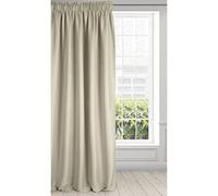 Eurofirany Amelia Curtain Ruffle Tape Plain Plain Weave Living Room Lounge 1 Piece Beige 140 x 270 cm