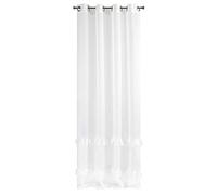 Eurofirany curtain glitter smooth, transparent, 8 eyelets, transparent, elegant, glamour, bedroom, living room, lounge, white, 140 x 250 cm