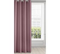 Eurofirany Curtain Purple with Eyelets Plain Matt Smooth Plain Weave 140 g/m2 140 x 250 cm Pack of 1 Modern Minimal Living Room Bedroom