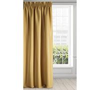 Eurofirany Essme Curtain Shiny Ruffle Tape Smooth Trend Elegant Bedroom Living Room Golden Yellow 140 x 270 cm