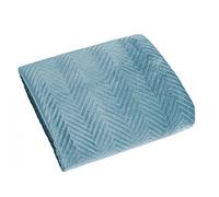 Eurofirany Exclusive Glamour Blanket Bedspread 200 x 220 cm 170 x 210 cm Quilted Bed Throw (Sofia Blue, 70 x 160 cm) Fabric