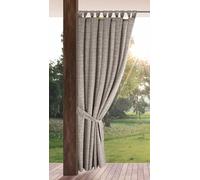 Eurofirany Garden Outdoor Curtain with Loops, Pack of 1, Opaque and Weatherproof, UV Protection, for Balcony, Patio, Pergola, Gazebo, H 240 x W 155 cm, Mottled Brown