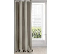 Eurofirany LOGAN Extra Long Blackout Curtain - 1 Unit. Eyelets, Light blocking, Room Darkening Bedroom Living Room, W55 x L106, Cappuccino