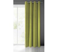 Eurofirany PIERRE Soft Plain Opaque Velvet Curtain with Eyelets - 1 Unit, Fluffy Panel Drape Classic Glamour Elegant Living Room, Bedroom, 215 g/m2, W55 x L98, Olive Green