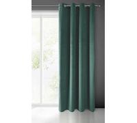 Eurofirany PIERRE Soft Plain Opaque Velvet Curtain with Eyelets - 1 Unit, Fluffy Panel Drape Classic Glamour Elegant Living Room, Bedroom, 215 g/m2, W55 x L98, Dark Turquoise