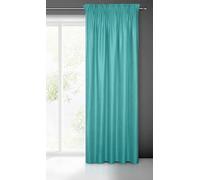 Eurofirany Plain Curtain with Ruffle Tape for Living Room/Bedroom