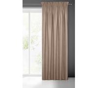 Eurofirany Plain Curtain with Ruffle Tape for Living Room/Bedroom