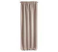 Eurofirany Smooth Blackout Blackout Ruffle Tape Soft Curtains Modern Simple Bedroom Children's Room Living Room Polyester Powder 135 x 270 cm