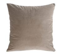 Eurofirany Velvet Kristi Cushion Cover Sofa Cushion Decorative Cushion 1 Piece 45 x 45 cm (Light Brown)