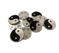 Eurofusioni Ching coins - TAO Yin Yang silver plated coins - 0,82-10