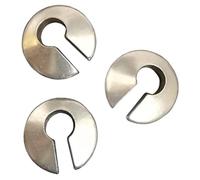 Eurofusioni Silver plated Ear Weights for Stretched Lobes - Three Earring Plugs LOCKS - Unique original model handmade by Italian craftsman - Inch 0,78 x 0,78