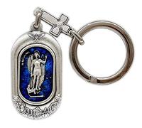 Eurofusioni Silver Plated Keyring Saint Michael the Archangel
